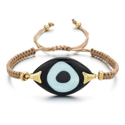 ZMZY Boho Style Evil Eye Bracelet Charm Crystal Handmade Luxury Bracelet Large Bracelets & Bangles for Women Jewelry - Tarot Love Messages 